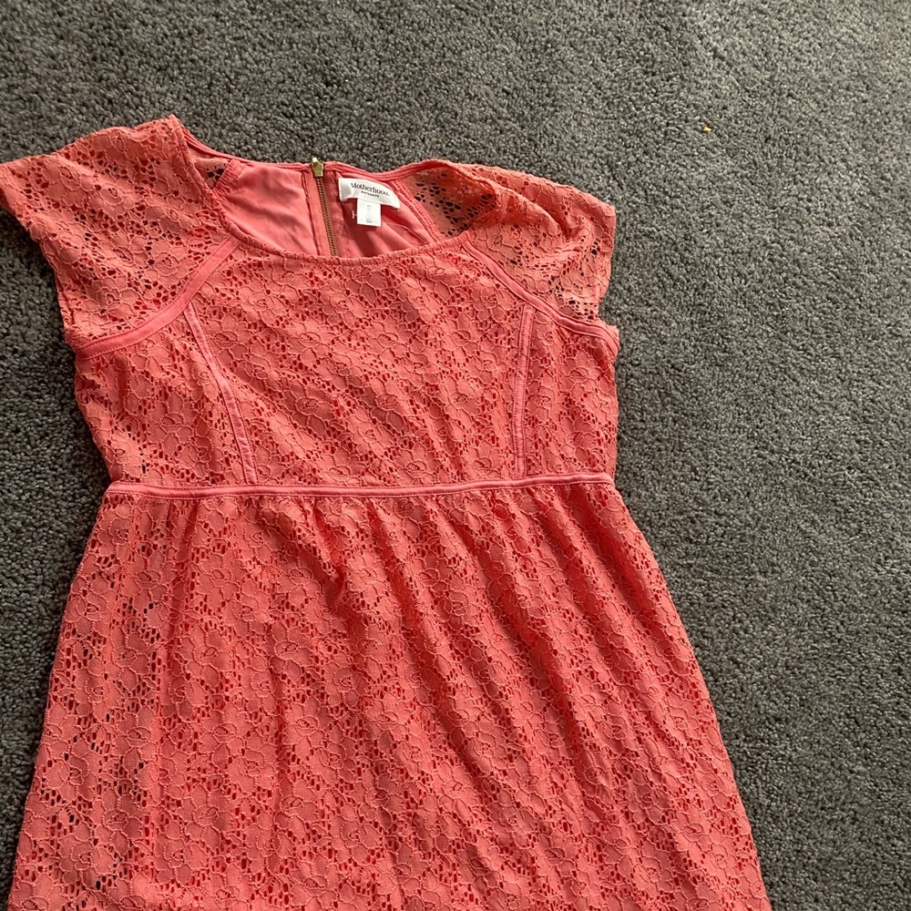 Maternity dress. Size medium color orange
